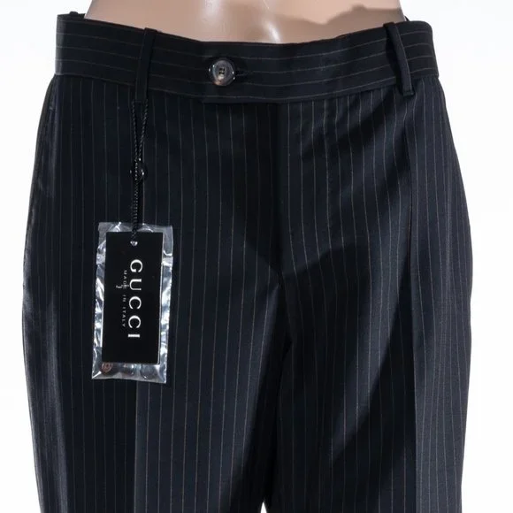 NWT GUCCI pinstripe dress pants / tailored trousers